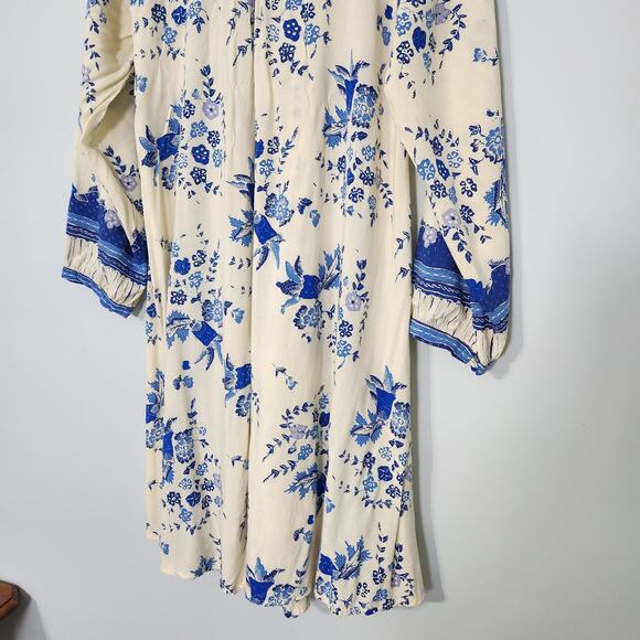 Natalie Martin Fiore Short Dress in Posey Print Bluebell Floral, Small - Picture 10 of 13